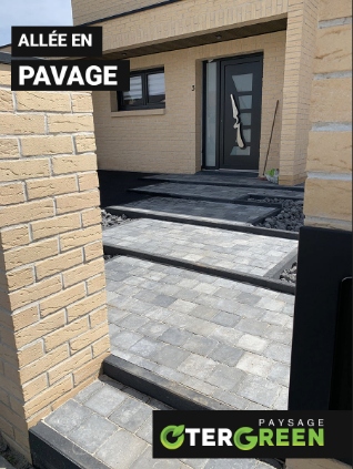 Cr&eacute;ation all&eacute;e pav&eacute;s &agrave; Lens